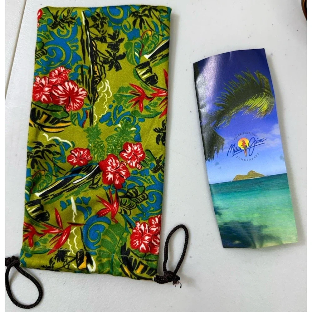Maui Jim Hibiscus MJ 134-22 Polarized Wrap Sunglasses Set